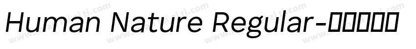 Human Nature Regular字体转换